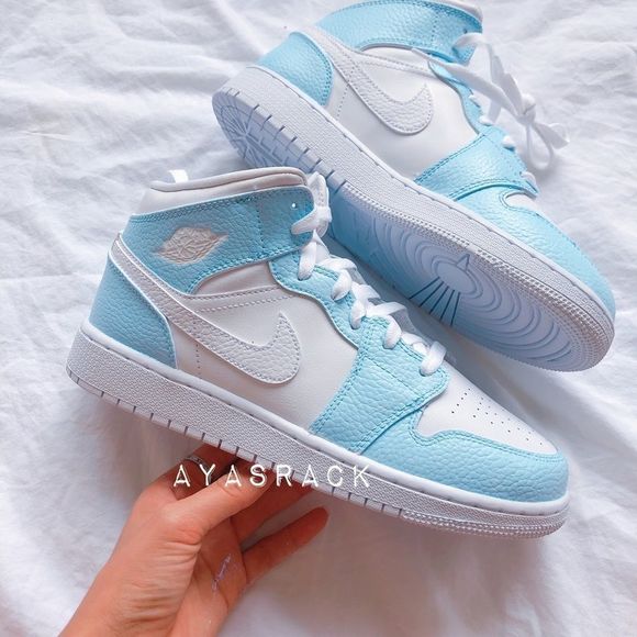 Jordan Shoes - Custom painted air jordan mid